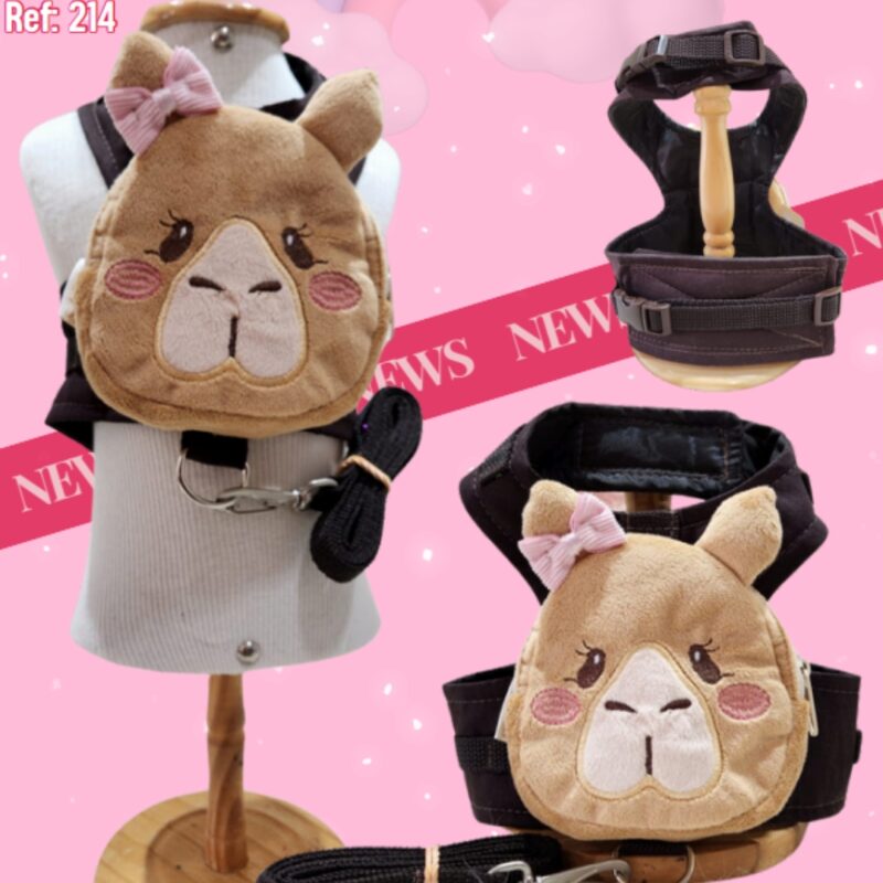 PEITORAL MOCHILA CAPIVARA FILÓ