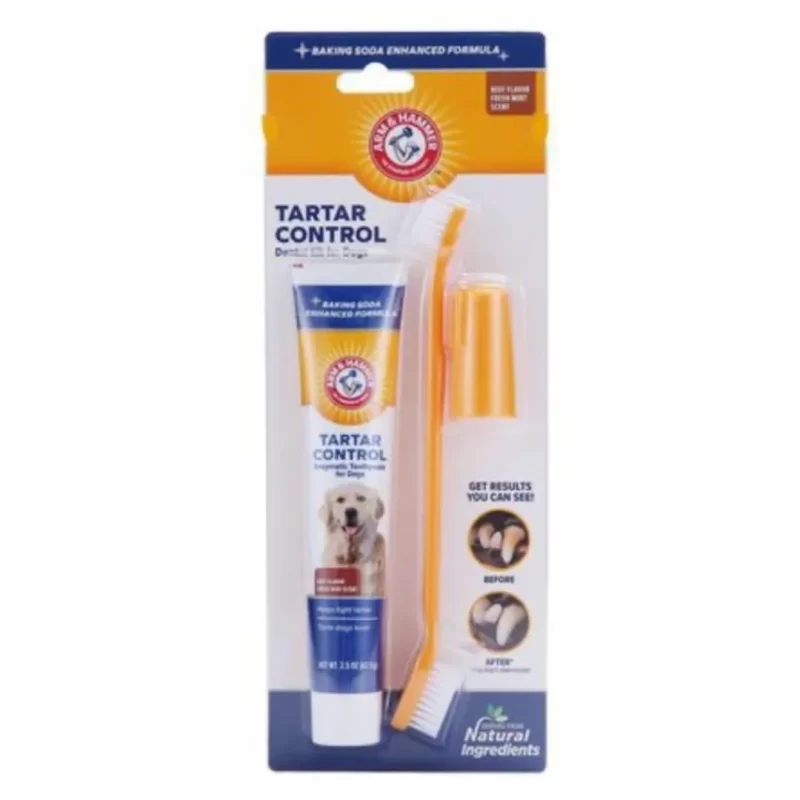 Pasta de Dente Enzimática + Escova de Dentes Dupla + Dedeira