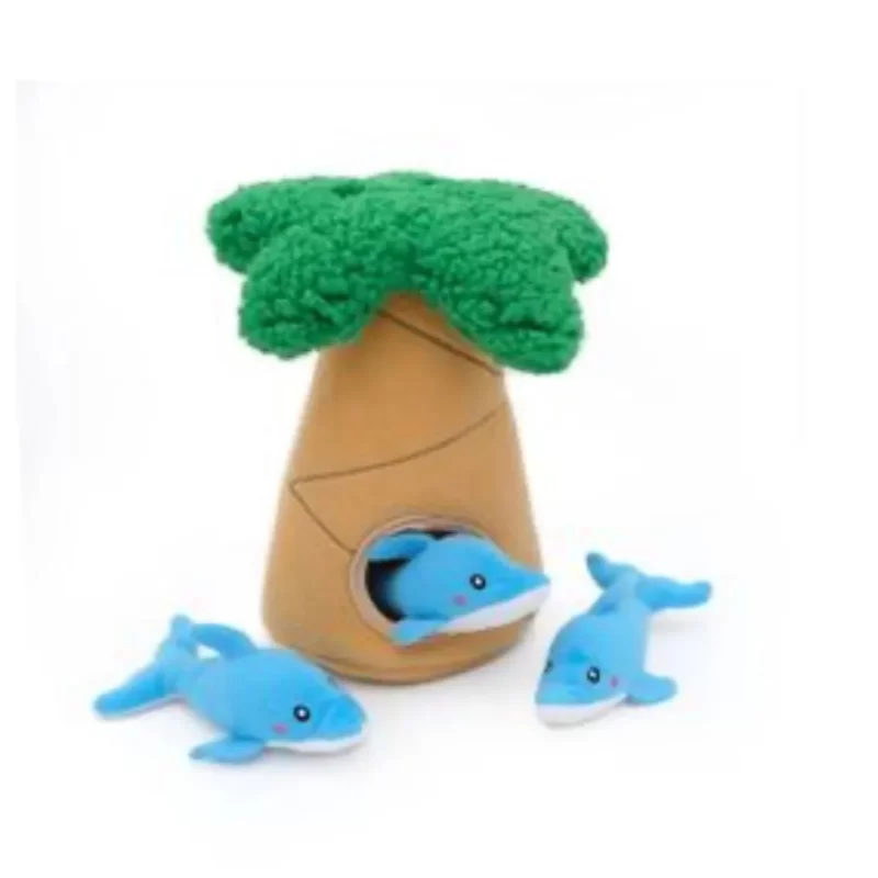Zippy Paws Burrow - Dolphin in Palm Tree