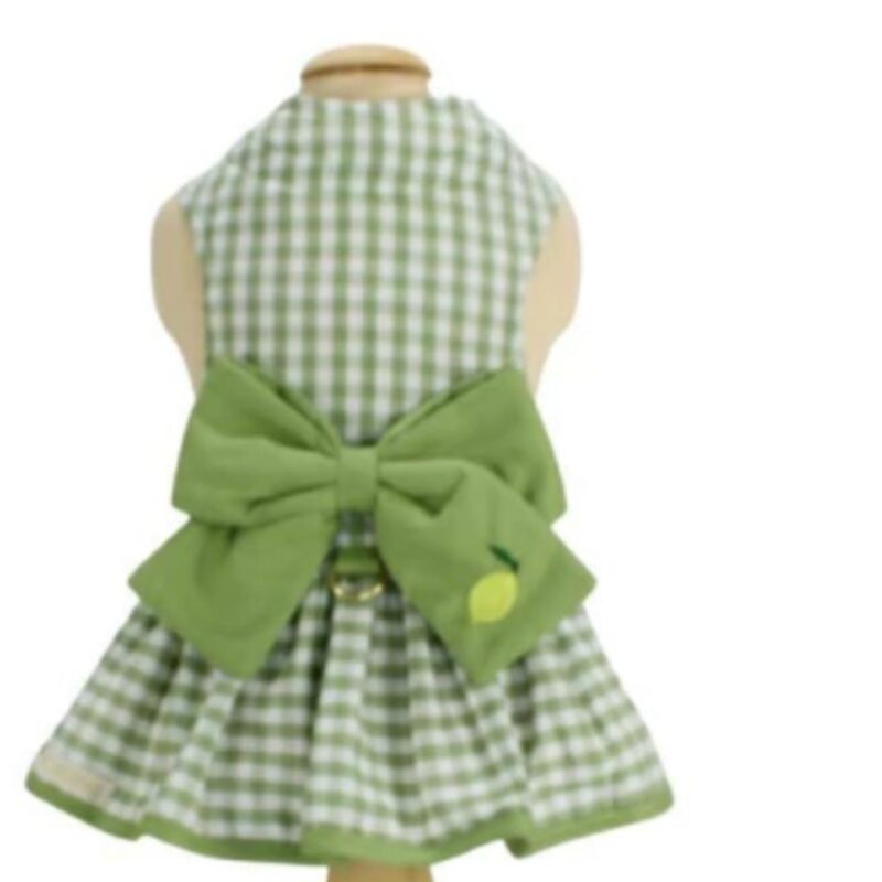 VESTIDO LAÇO E GUIA PATA CHIC - LIMÃO SICILIANO